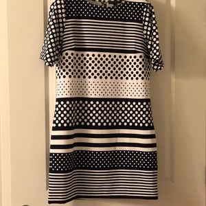 Banana Republic pattern (Navy Blue) dress size M